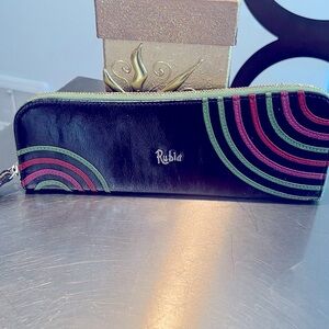 Vintage RUBIA Leather Continental Wallet INTERNATIONAL card holder clutch